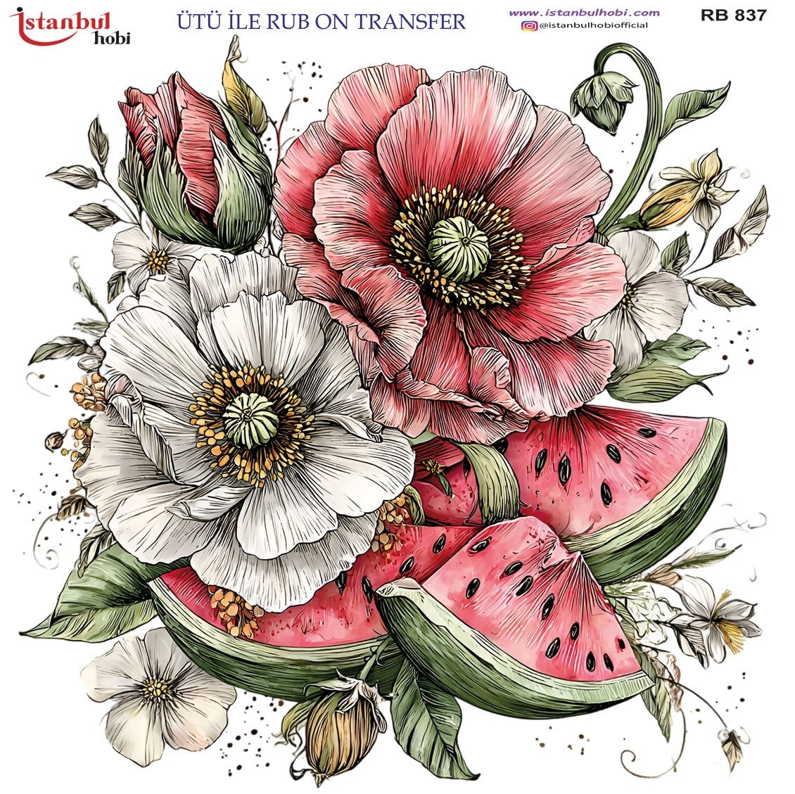 Ütü İle Rub On Transfer 30x30cm RB837