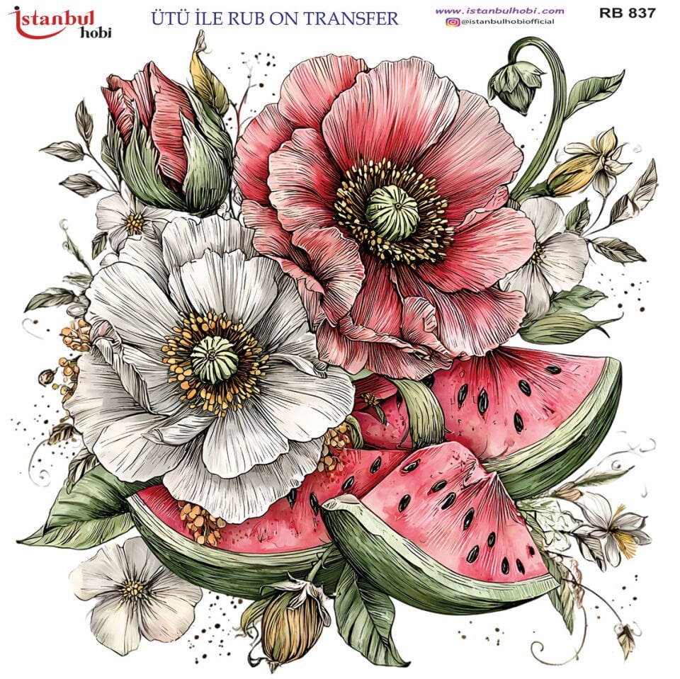 Ütü İle Rub On Transfer 30x30cm RB837