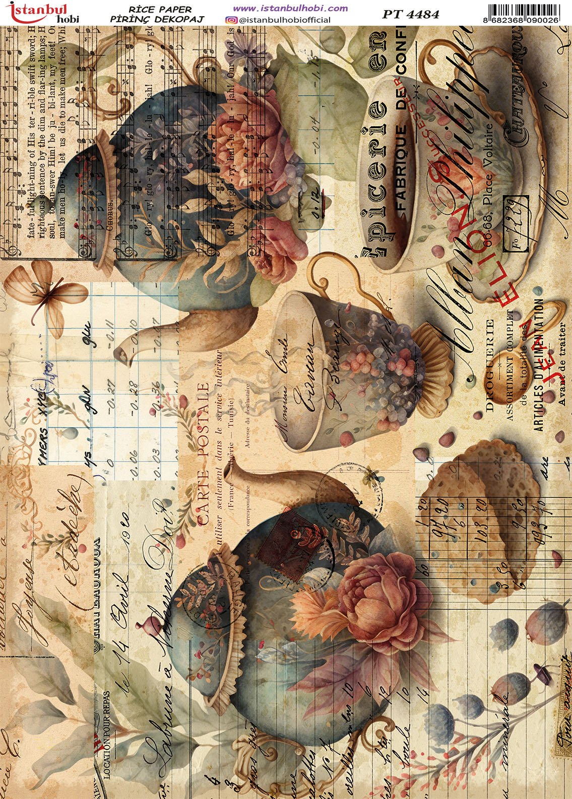 Pirinç Dekopaj Kağıdı 30x42cm PT-4484