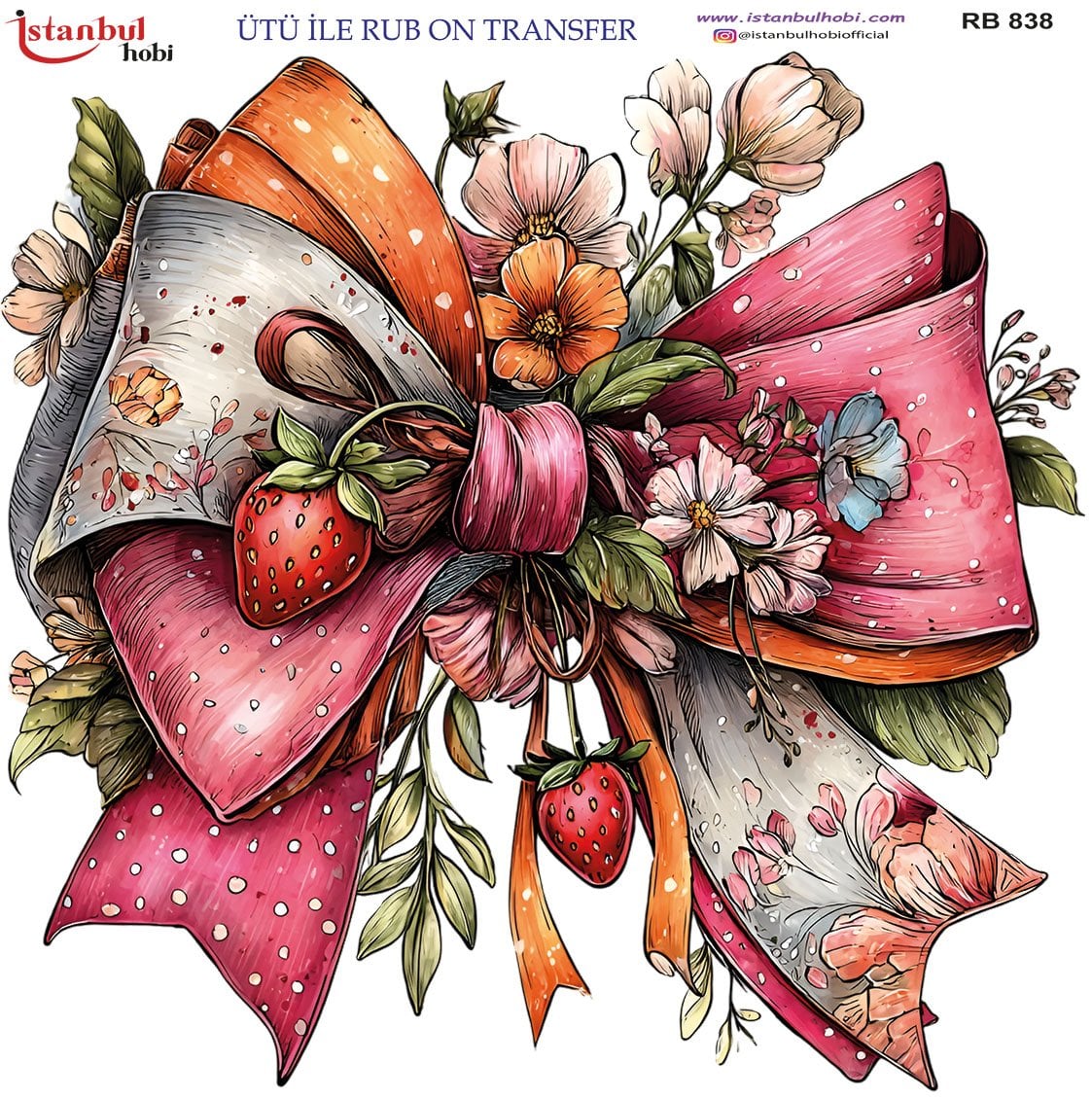 Ütü İle Rub On Transfer 30x30cm RB838