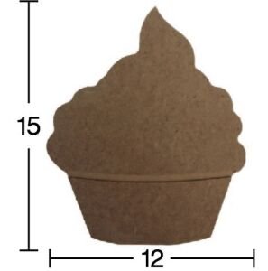 Ahşap Cup-Cake 18mm H075