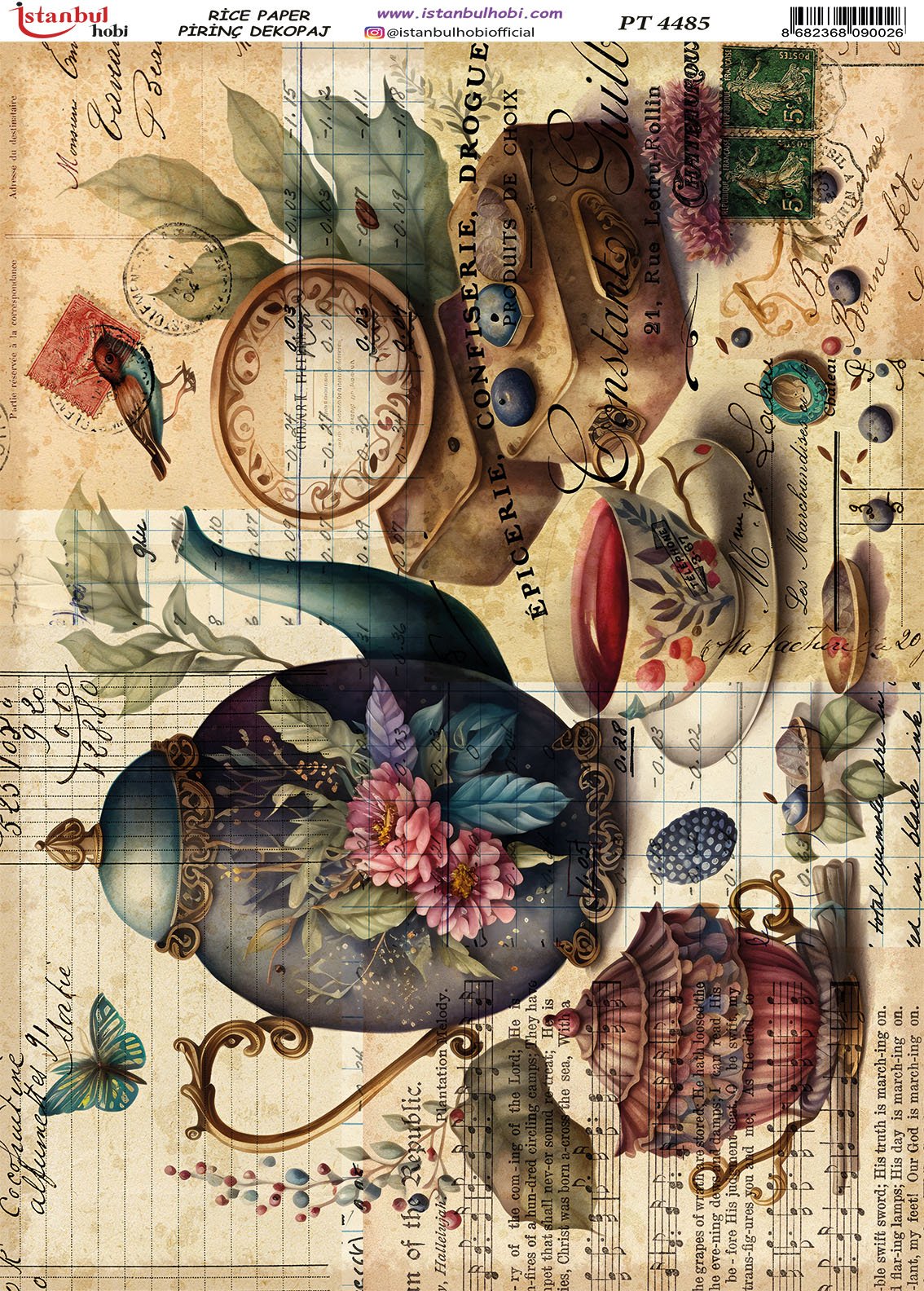 Pirinç Dekopaj Kağıdı 30x42cm PT-4485