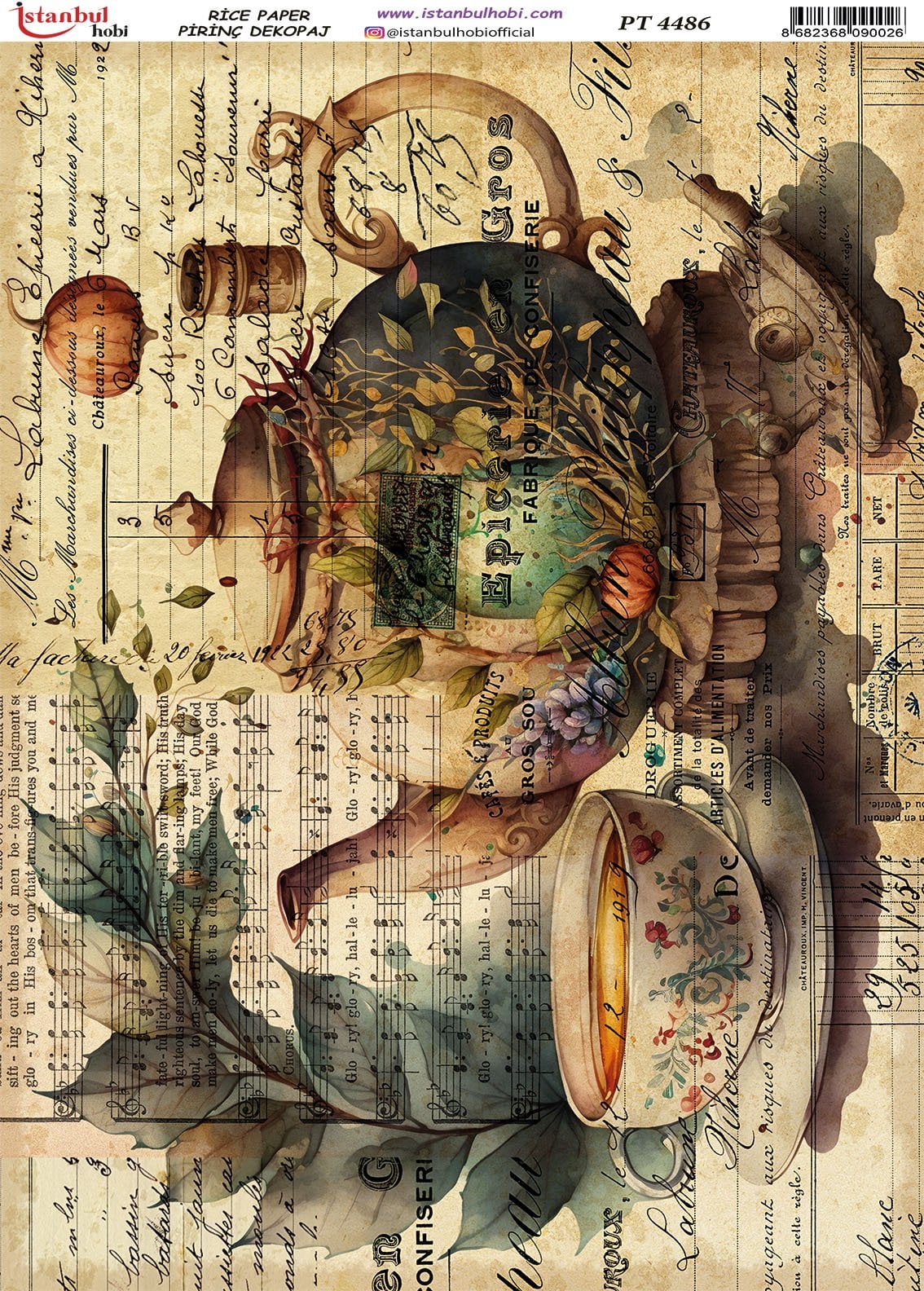 Pirinç Dekopaj Kağıdı 30x42cm PT-4486