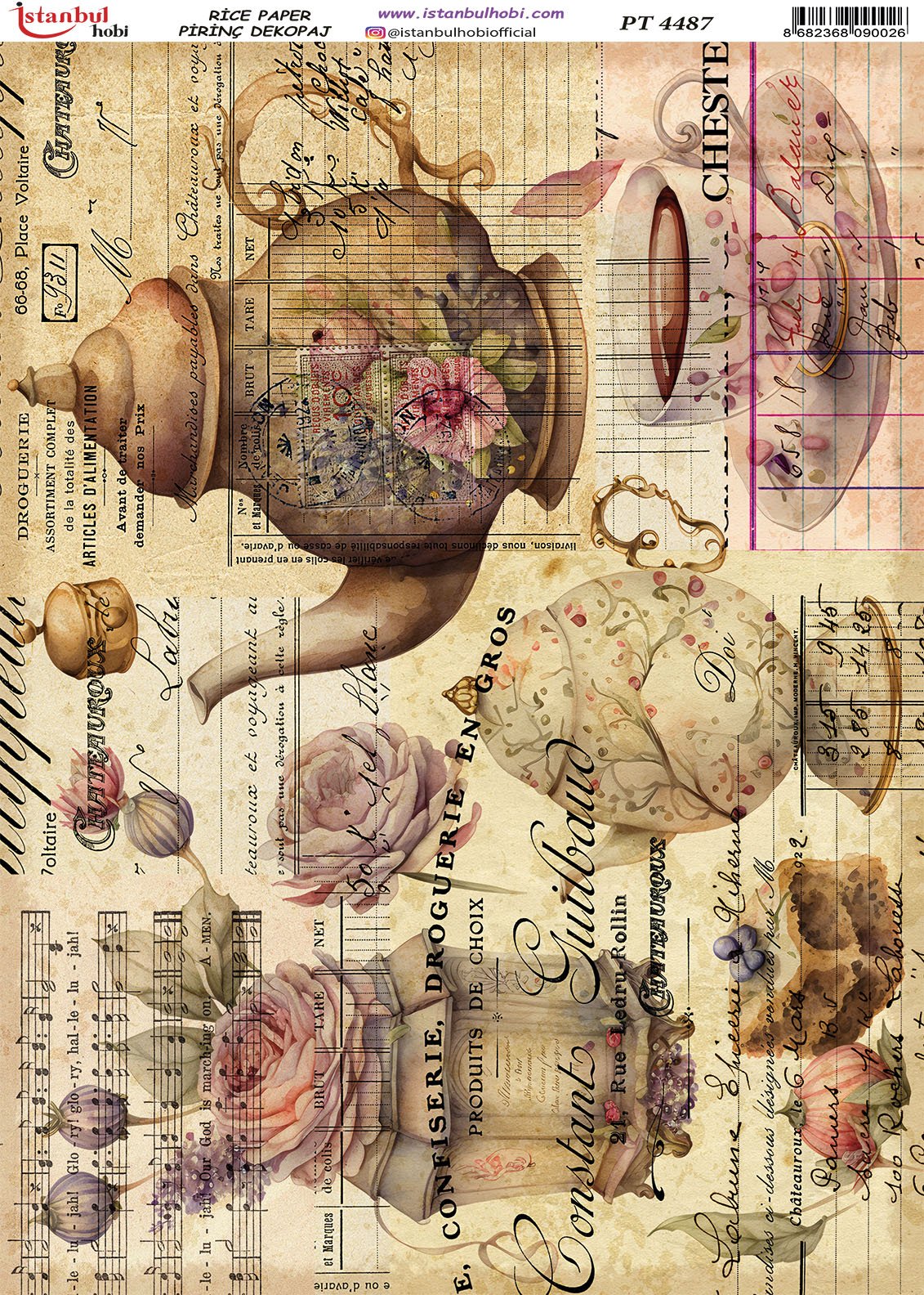 Pirinç Dekopaj Kağıdı 30x42cm PT-4487