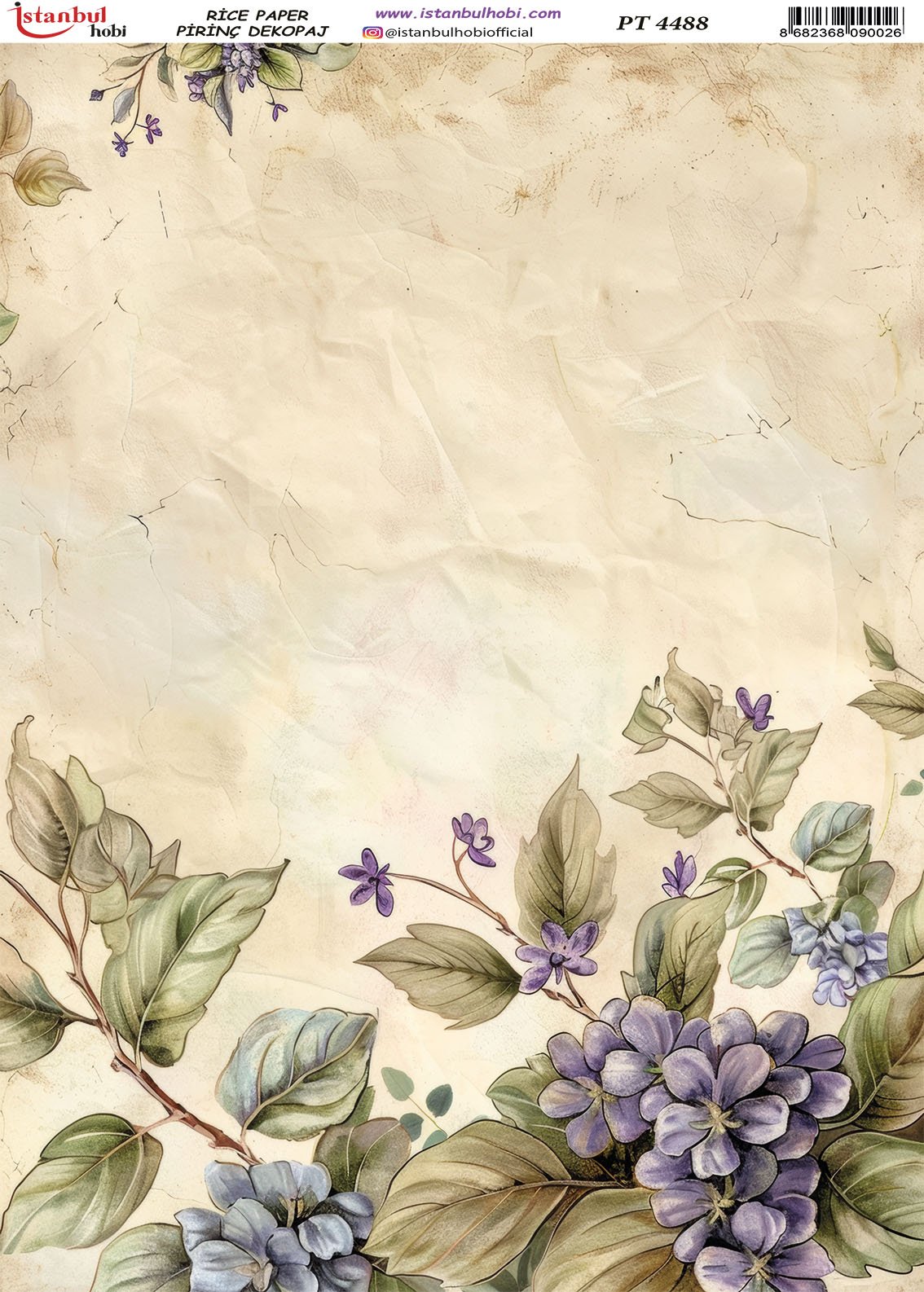 Pirinç Dekopaj Kağıdı 30x42cm PT-4488