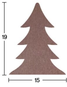 Ahşap Çam Ağacı 18mm H079