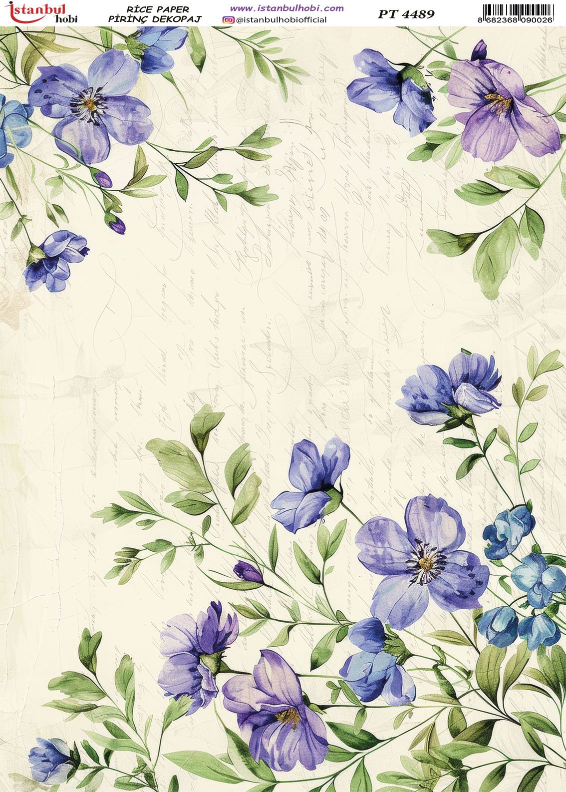 Pirinç Dekopaj Kağıdı 30x42cm PT-4489