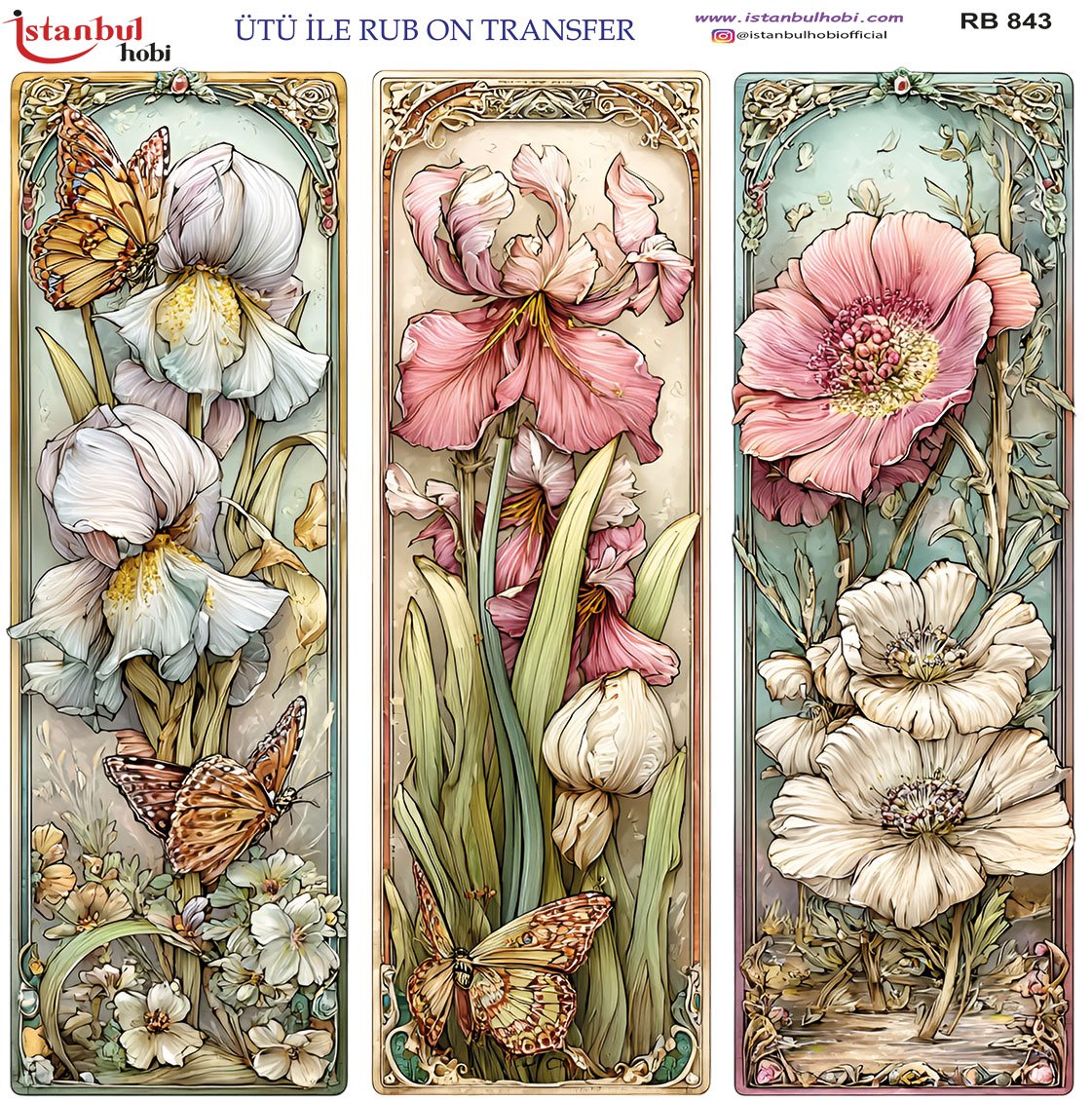 Ütü İle Rub On Transfer 30x30cm RB843
