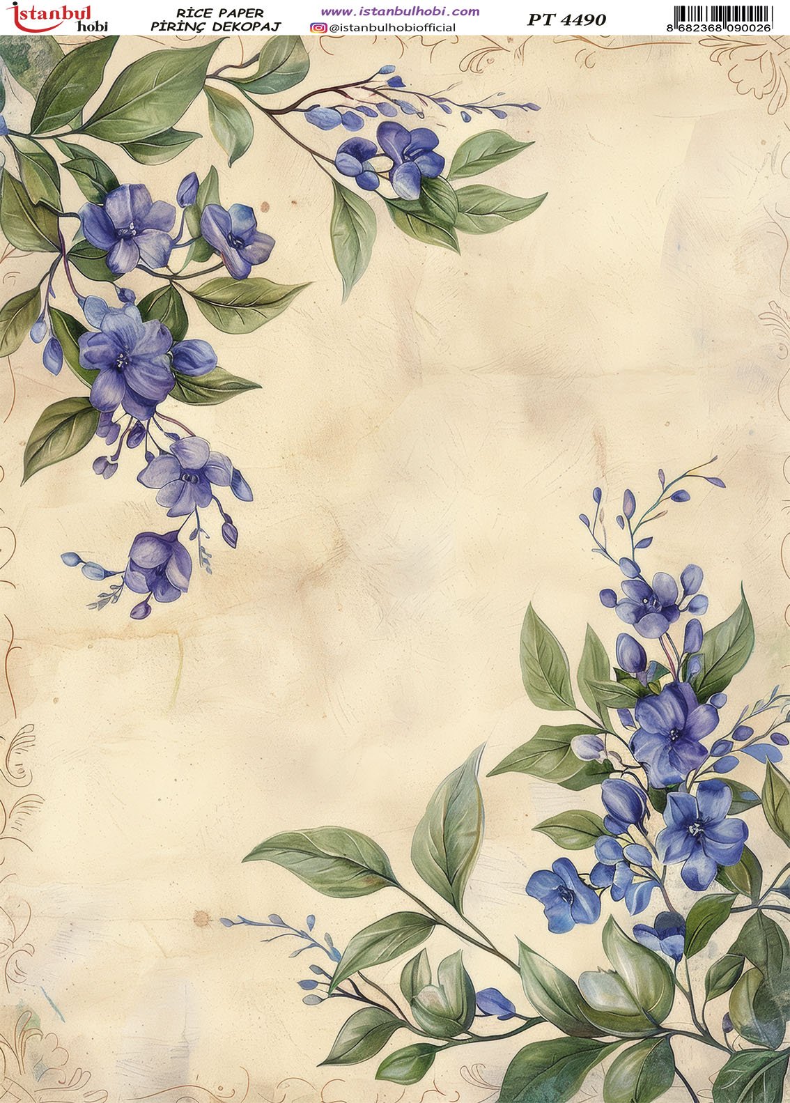 Pirinç Dekopaj Kağıdı 30x42cm PT-4490