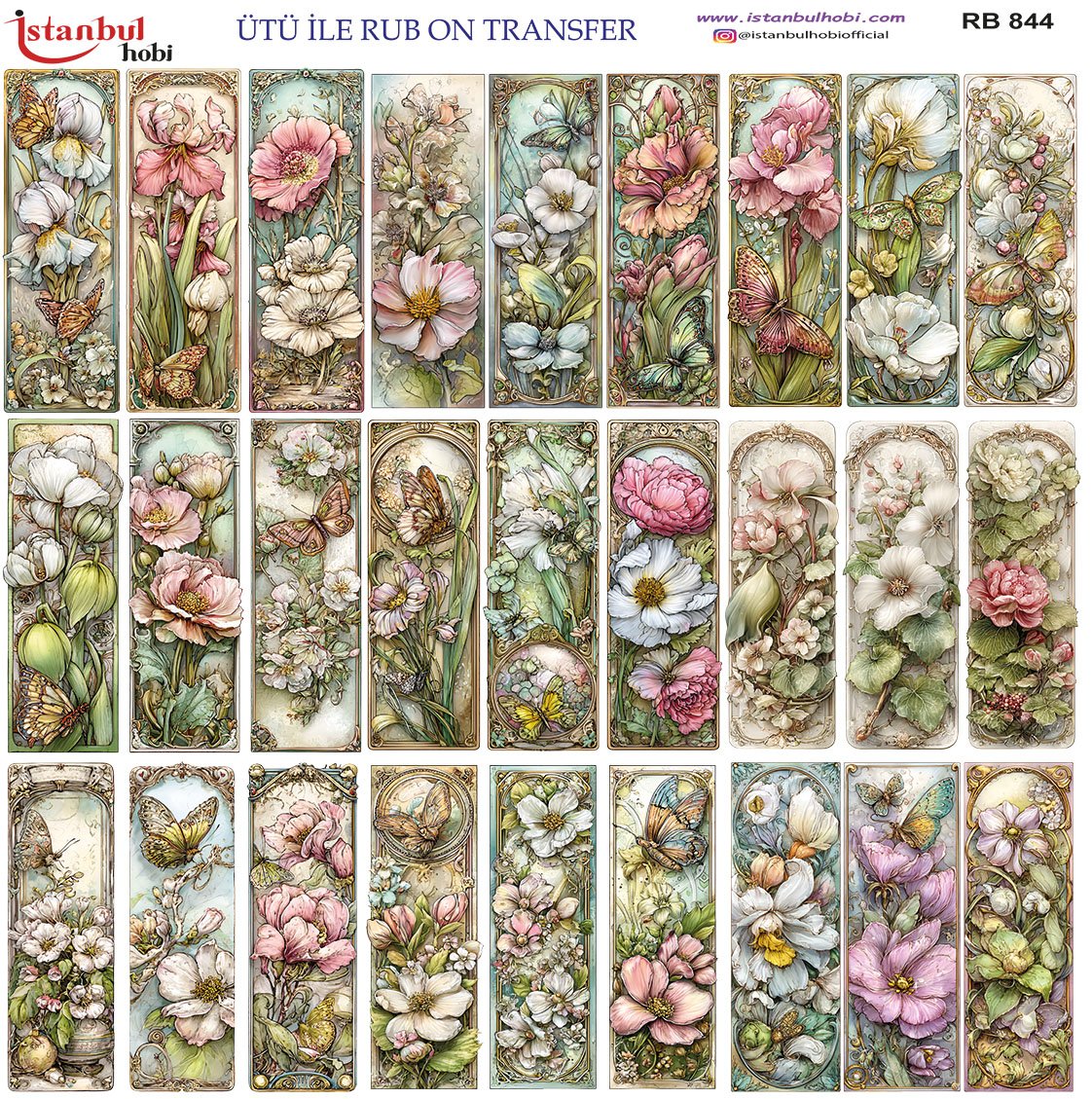 Ütü İle Rub On Transfer 30x30cm RB844