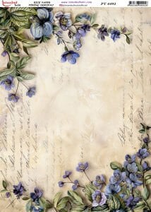 Pirinç Dekopaj Kağıdı 30x42cm PT-4492