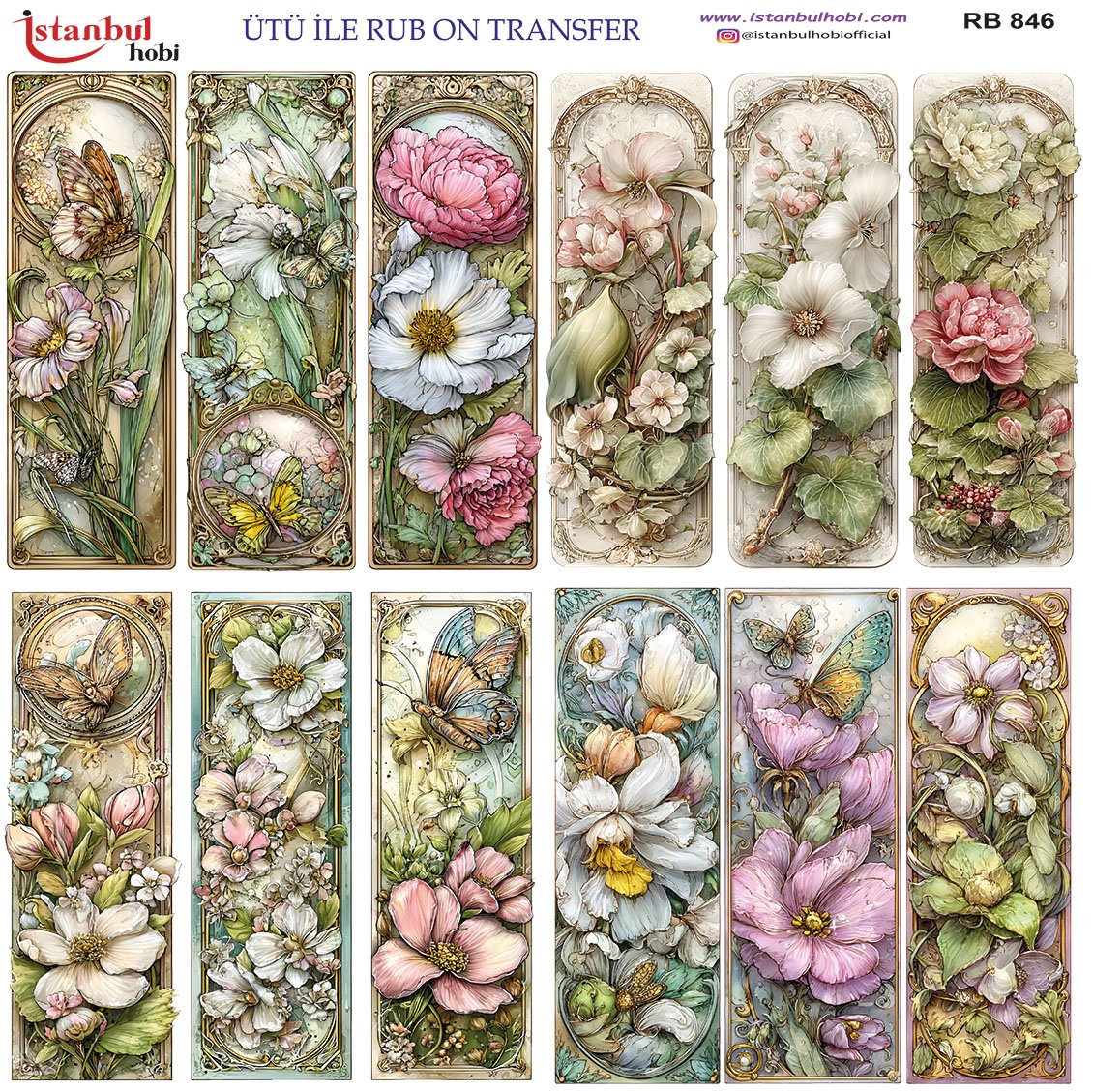 Ütü İle Rub On Transfer 30x30cm RB846