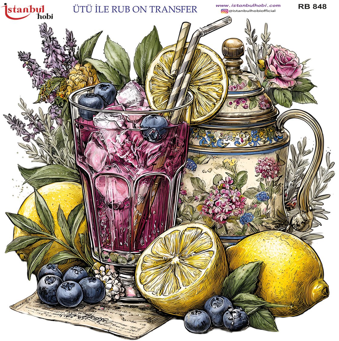 Ütü İle Rub On Transfer 30x30cm RB848