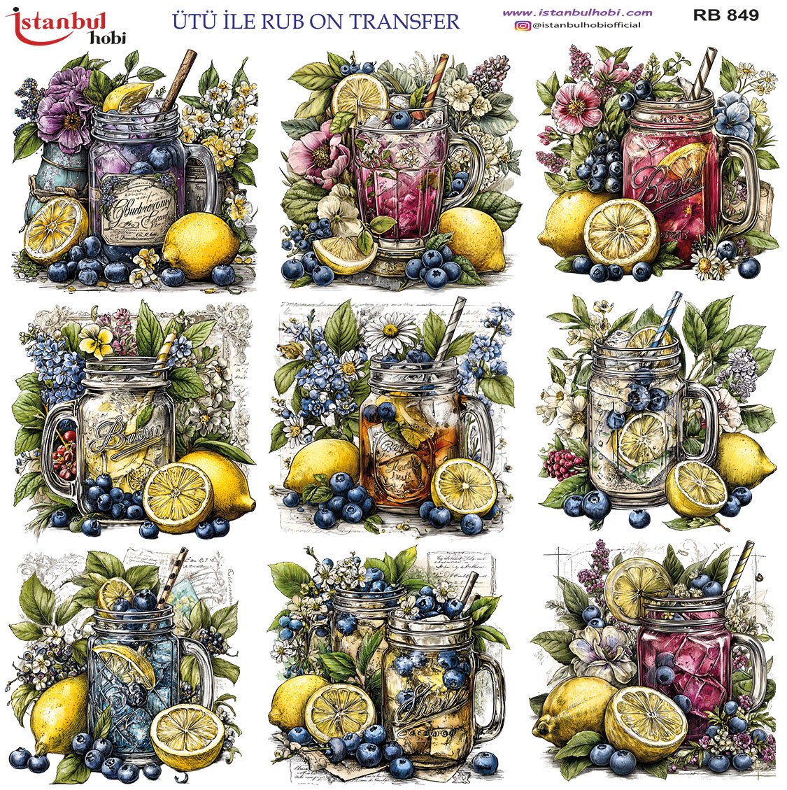 Ütü İle Rub On Transfer 30x30cm RB849