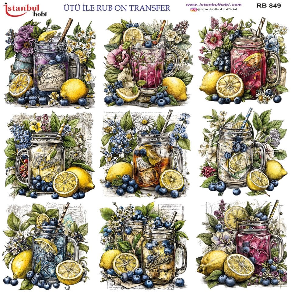 Ütü İle Rub On Transfer 30x30cm RB849