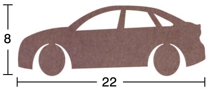 Ahşap Araba 18mm H090