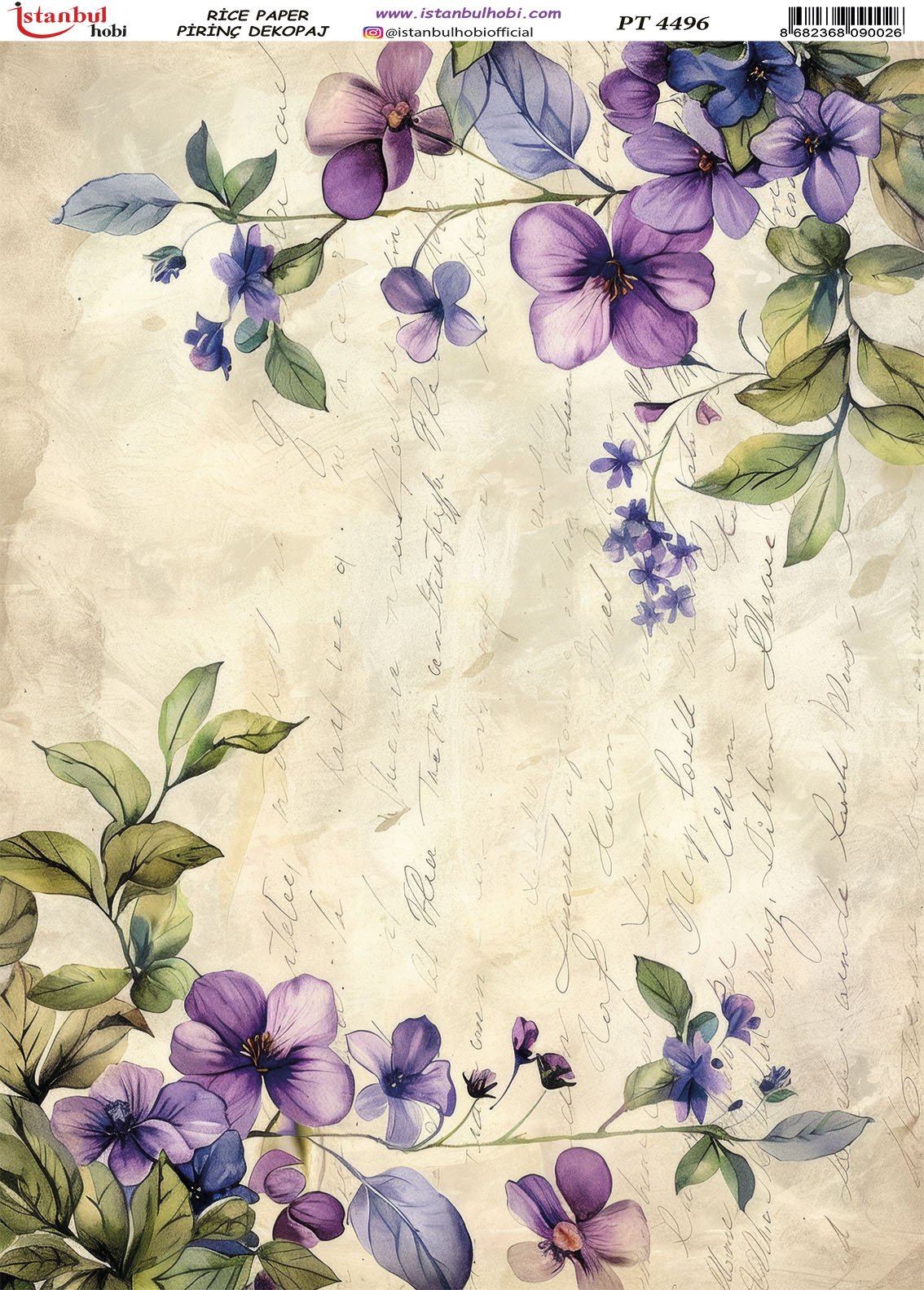 Pirinç Dekopaj Kağıdı 30x42cm PT-4496