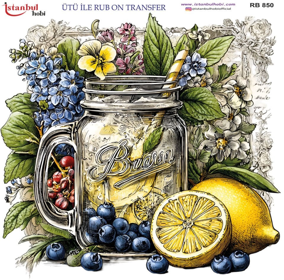 Ütü İle Rub On Transfer 30x30cm RB850