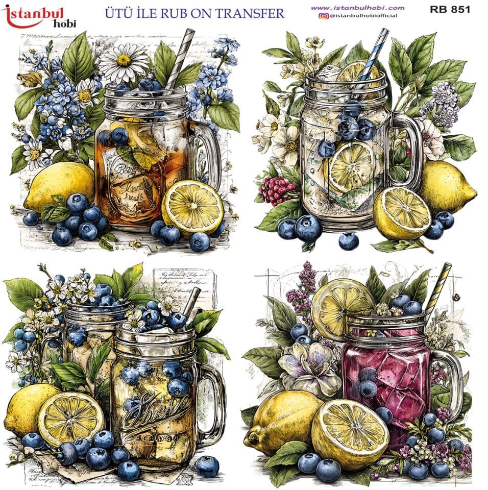 Ütü İle Rub On Transfer 30x30cm RB851