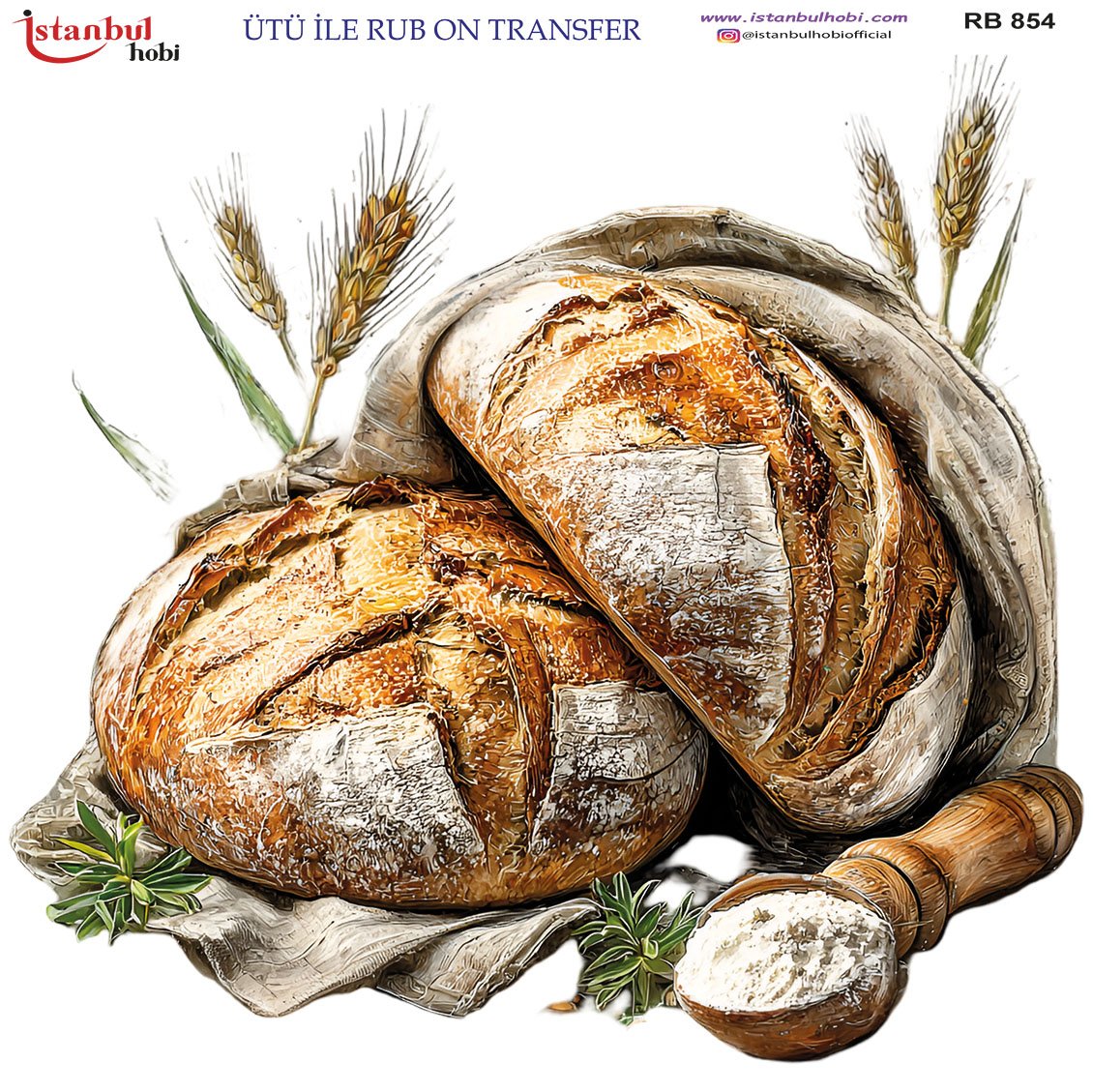 Ütü İle Rub On Transfer 30x30cm RB854