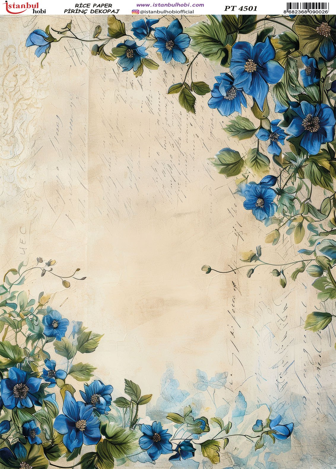 Pirinç Dekopaj Kağıdı 30x42cm PT-4501