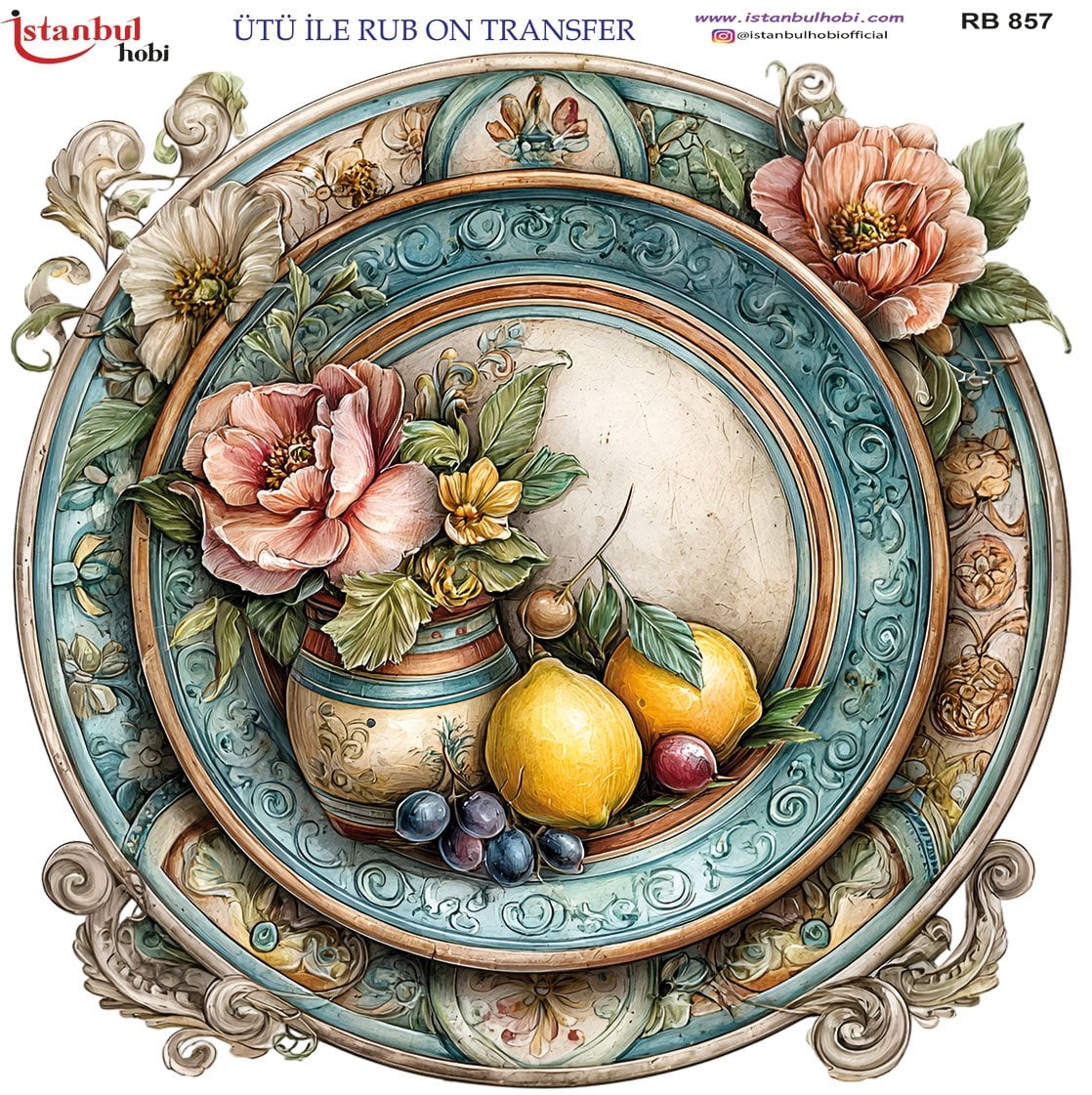 Ütü İle Rub On Transfer 30x30cm RB857