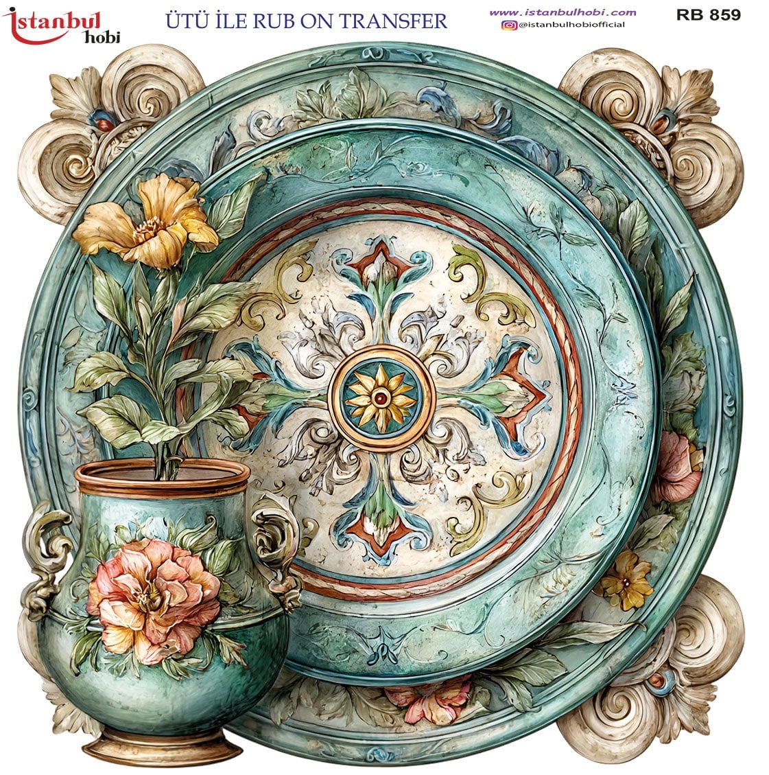 Ütü İle Rub On Transfer 30x30cm RB859