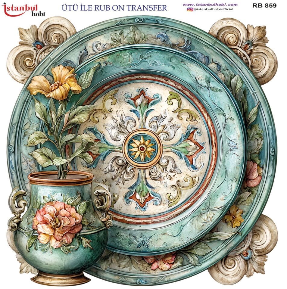 Ütü İle Rub On Transfer 30x30cm RB859