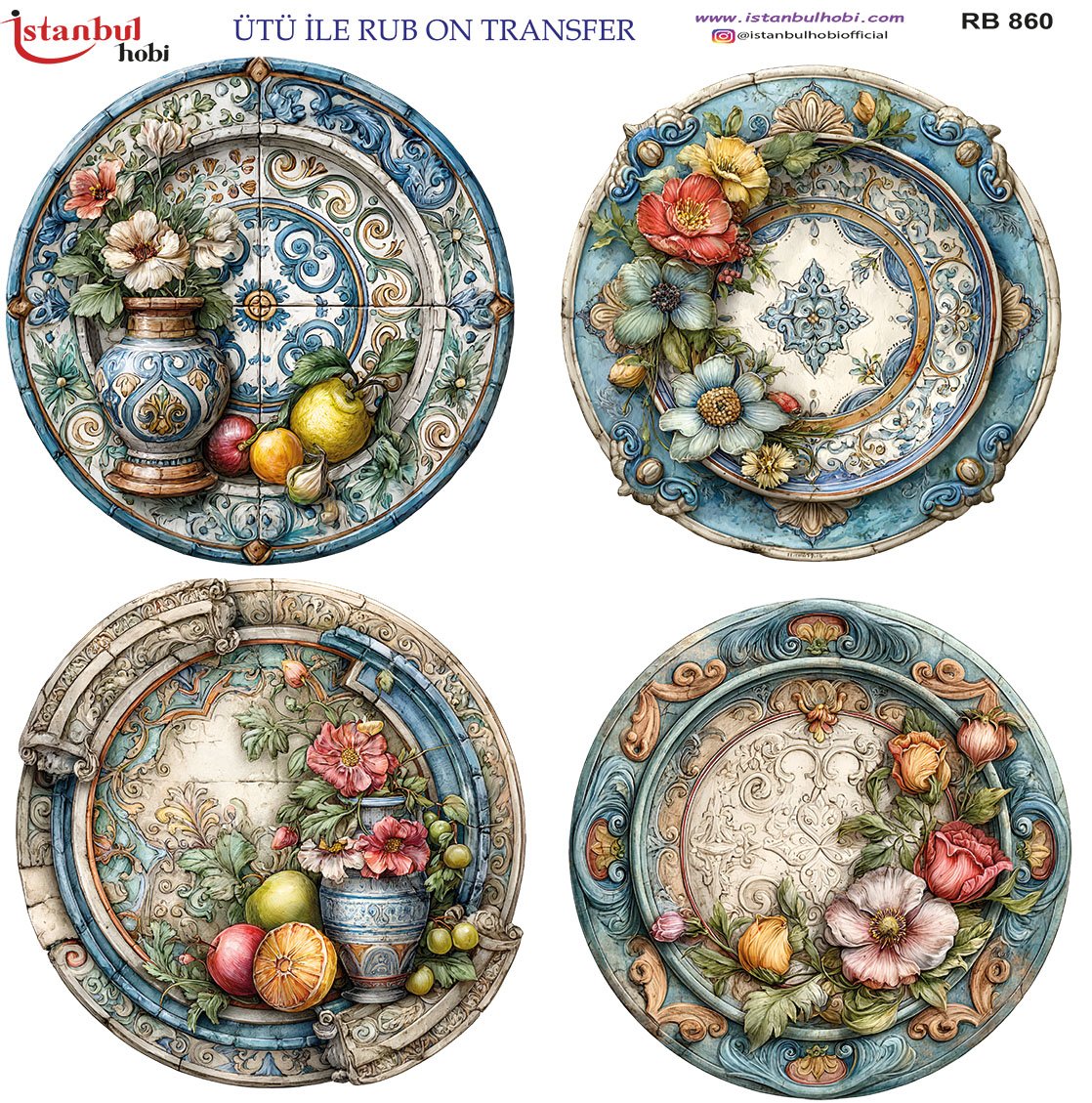 Ütü İle Rub On Transfer 30x30cm RB860