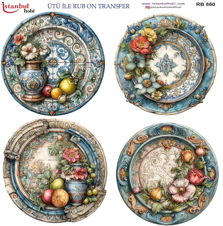 Ütü İle Rub On Transfer 30x30cm RB860