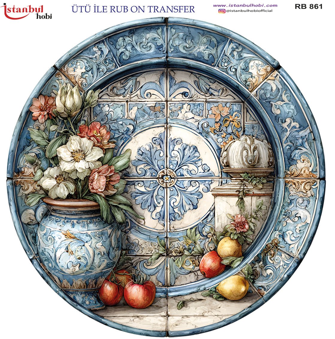 Ütü İle Rub On Transfer 30x30cm RB861