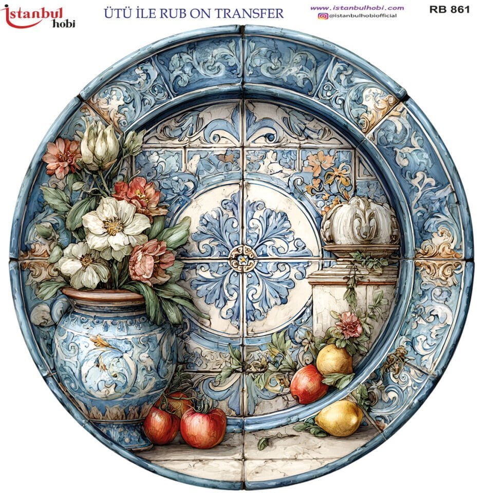Ütü İle Rub On Transfer 30x30cm RB861
