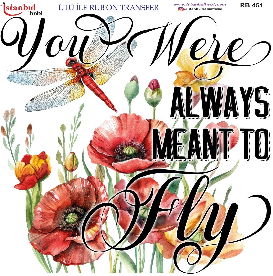 Ütü İle Rub On Transfer 30x30cm RB451