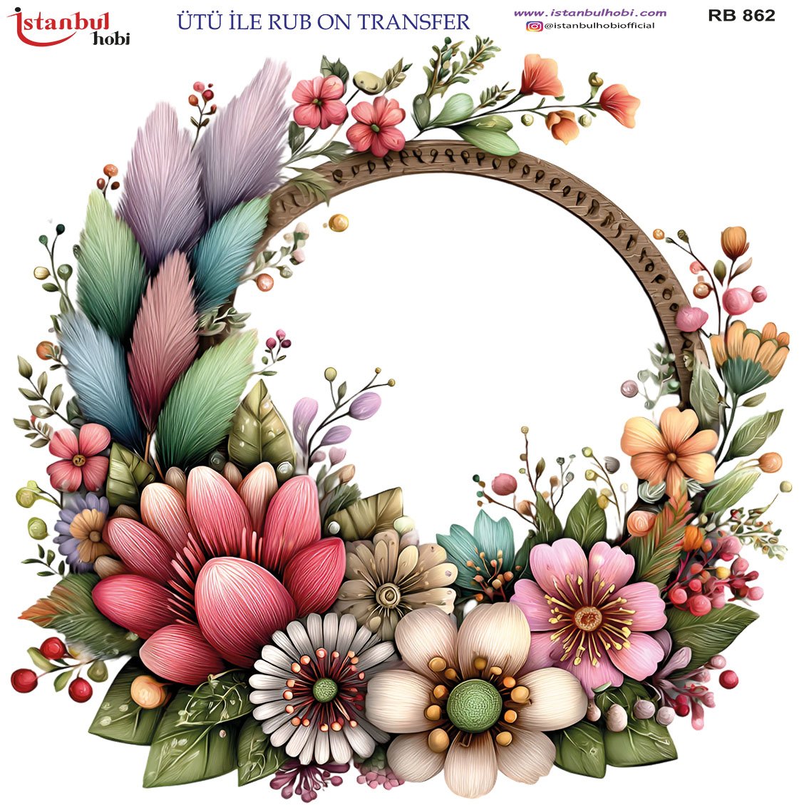 Ütü İle Rub On Transfer 30x30cm RB862