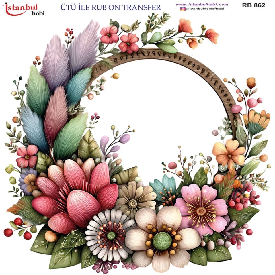 Ütü İle Rub On Transfer 30x30cm RB862