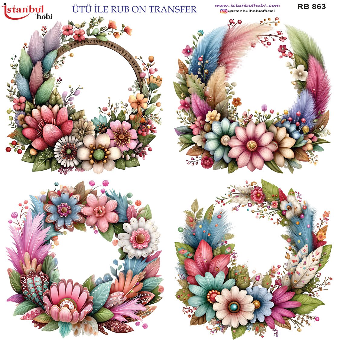 Ütü İle Rub On Transfer 30x30cm RB863