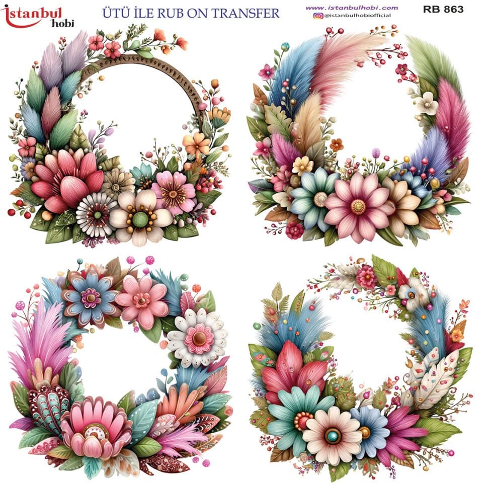 Ütü İle Rub On Transfer 30x30cm RB863