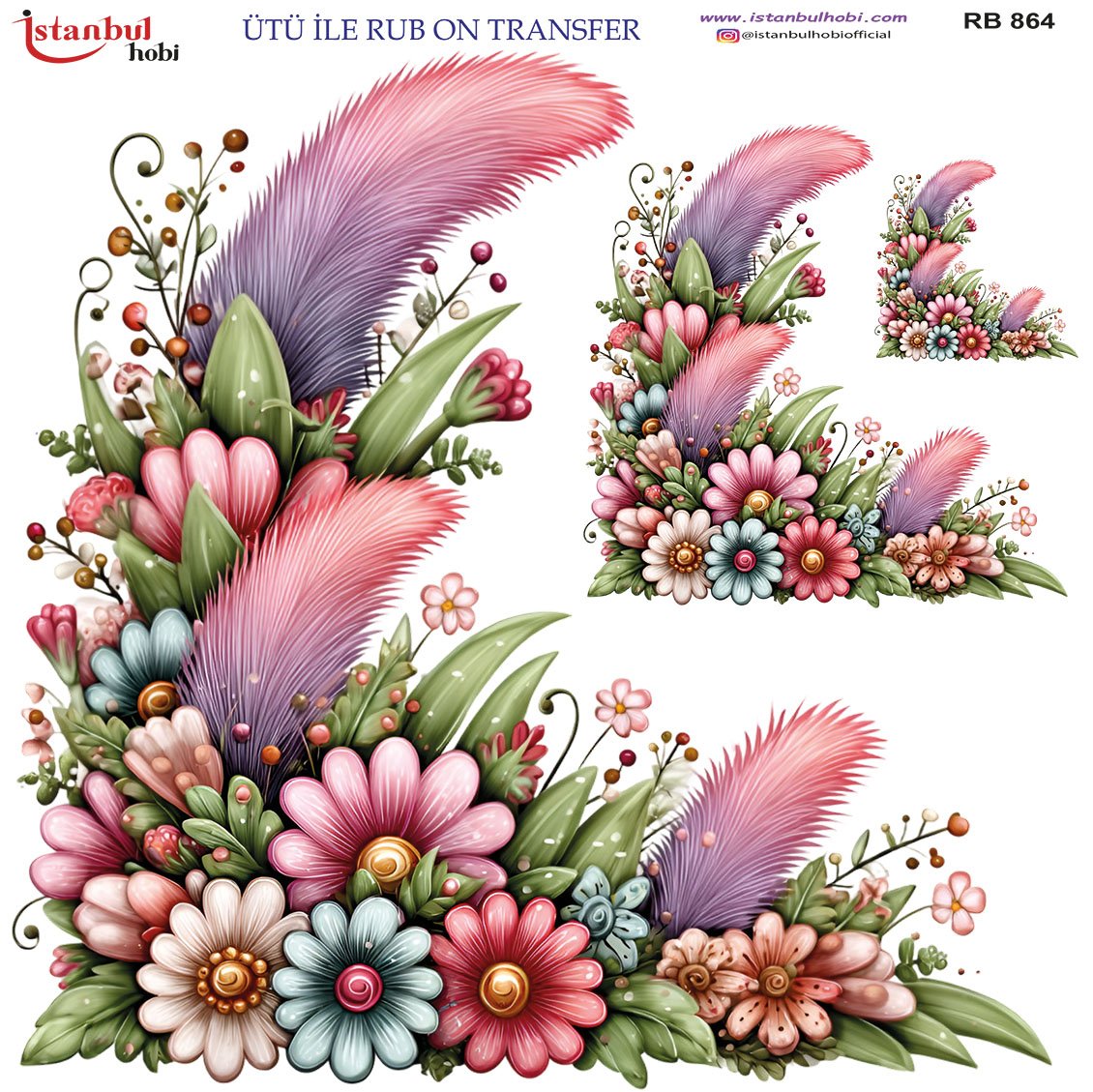 Ütü İle Rub On Transfer 30x30cm RB864