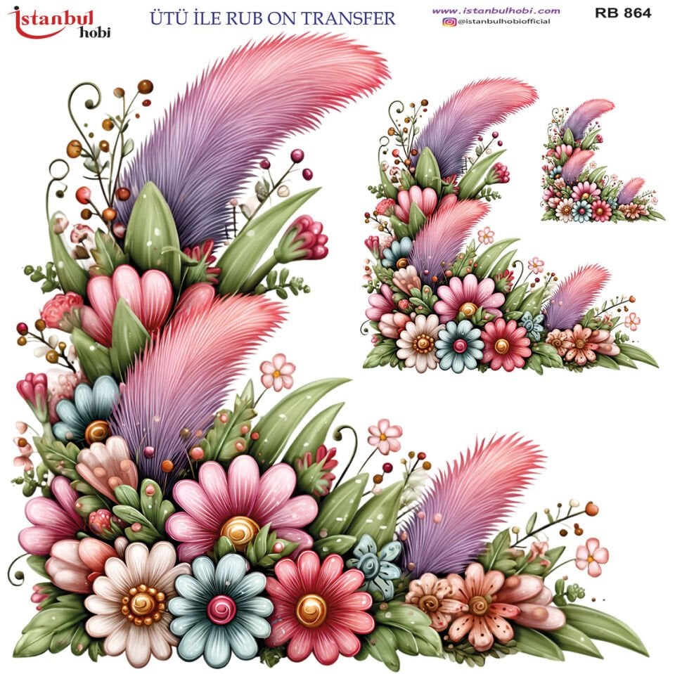 Ütü İle Rub On Transfer 30x30cm RB864