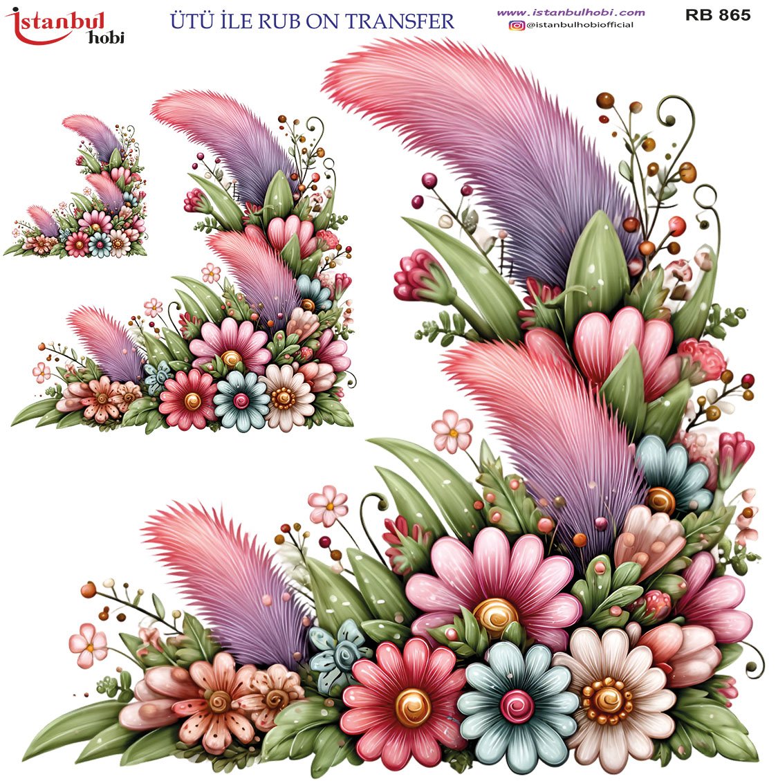 Ütü İle Rub On Transfer 30x30cm RB865
