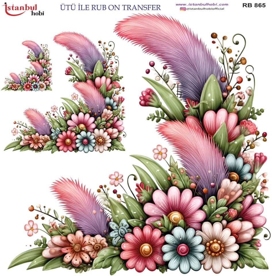 Ütü İle Rub On Transfer 30x30cm RB865