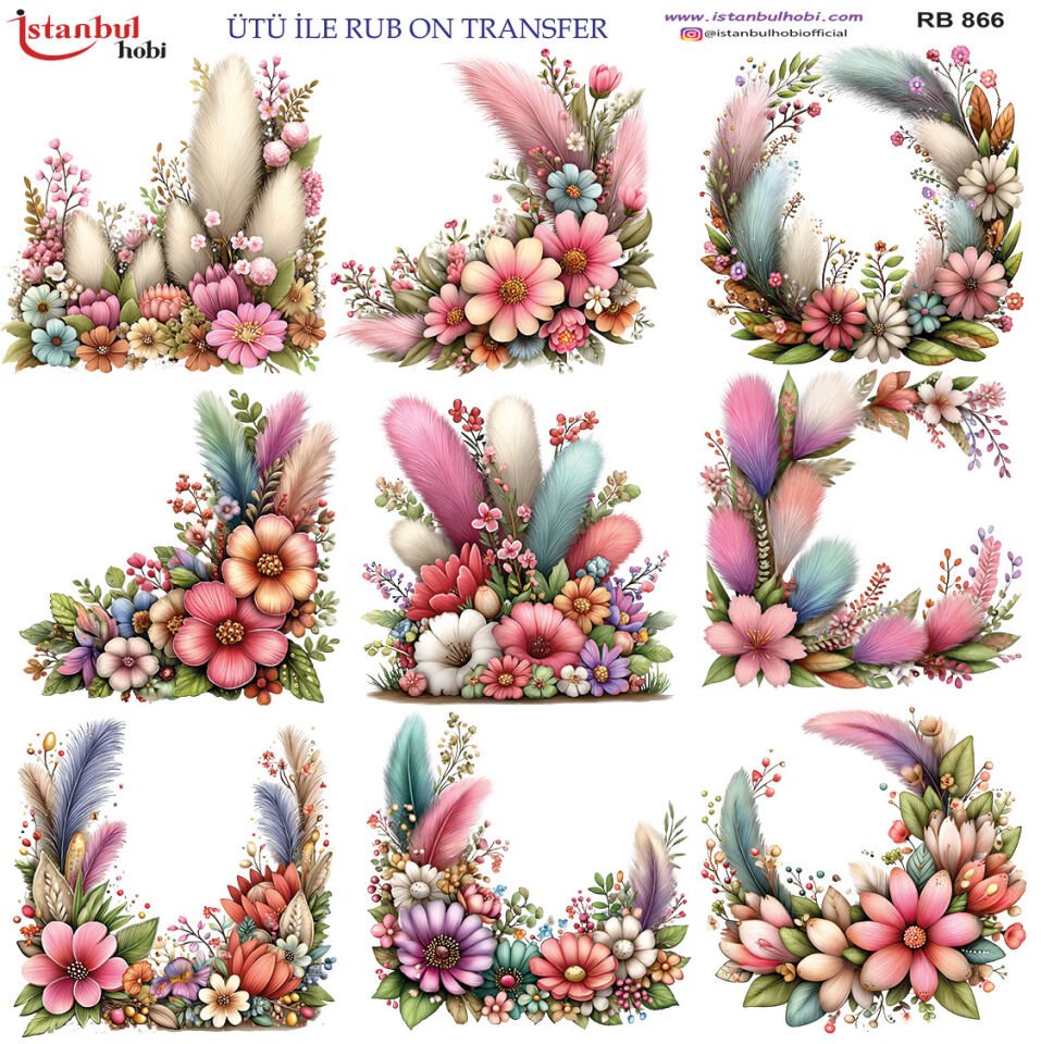 Ütü İle Rub On Transfer 30x30cm RB866
