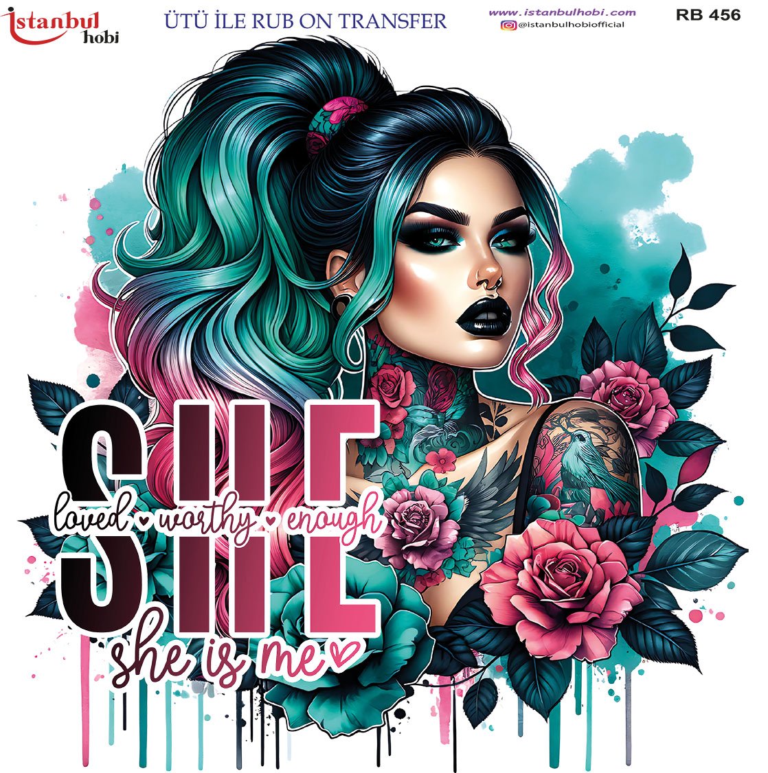 Ütü İle Rub On Transfer 30x30cm RB456