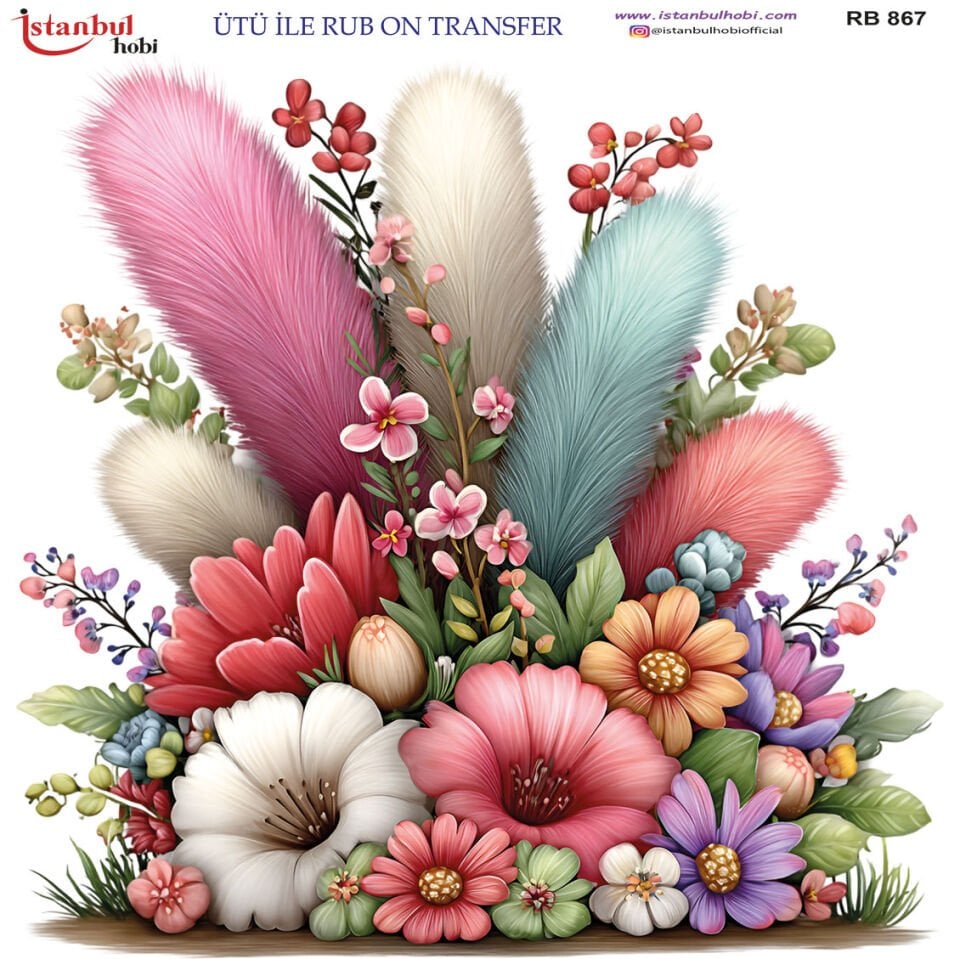 Ütü İle Rub On Transfer 30x30cm RB867