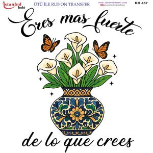 Ütü İle Rub On Transfer 30x30cm RB457