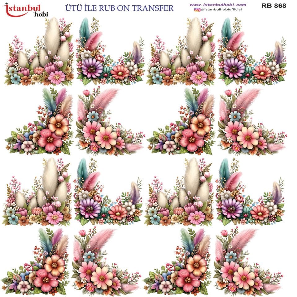 Ütü İle Rub On Transfer 30x30cm RB868