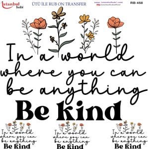 Ütü İle Rub On Transfer 30x30cm RB458