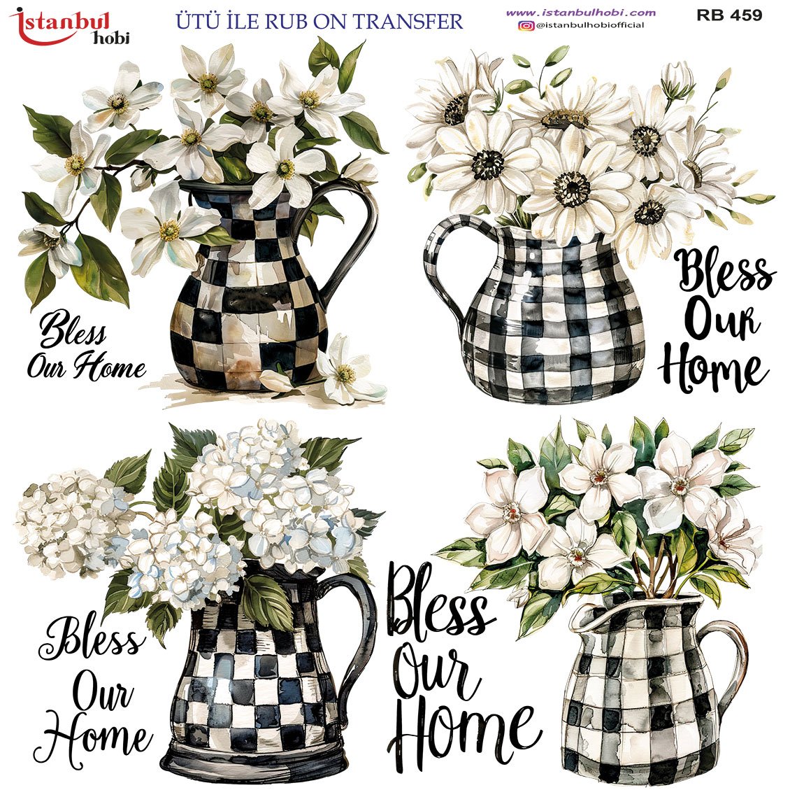 Ütü İle Rub On Transfer 30x30cm RB459