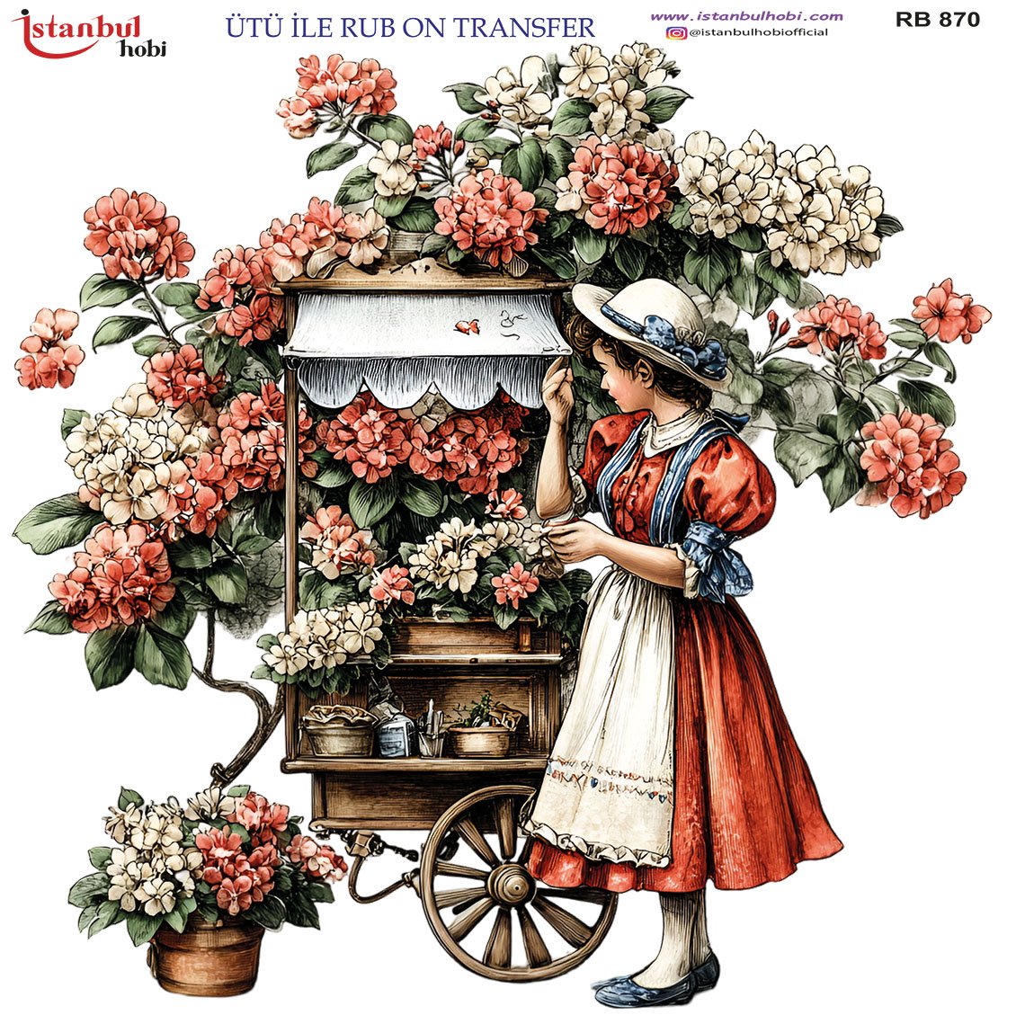 Ütü İle Rub On Transfer 30x30cm RB870