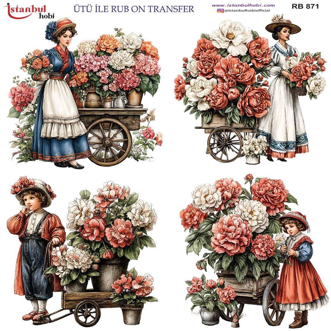 Ütü İle Rub On Transfer 30x30cm RB871
